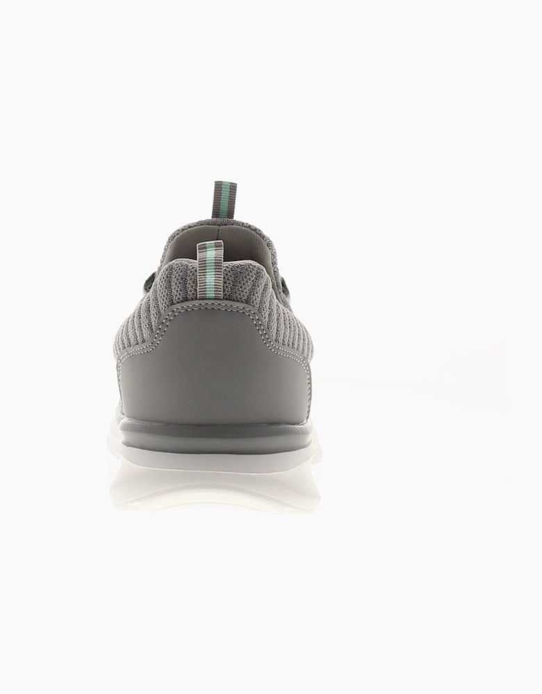 Surge Womens Trainers Memory Foam Viviane Bungee Lace Grey UK Size