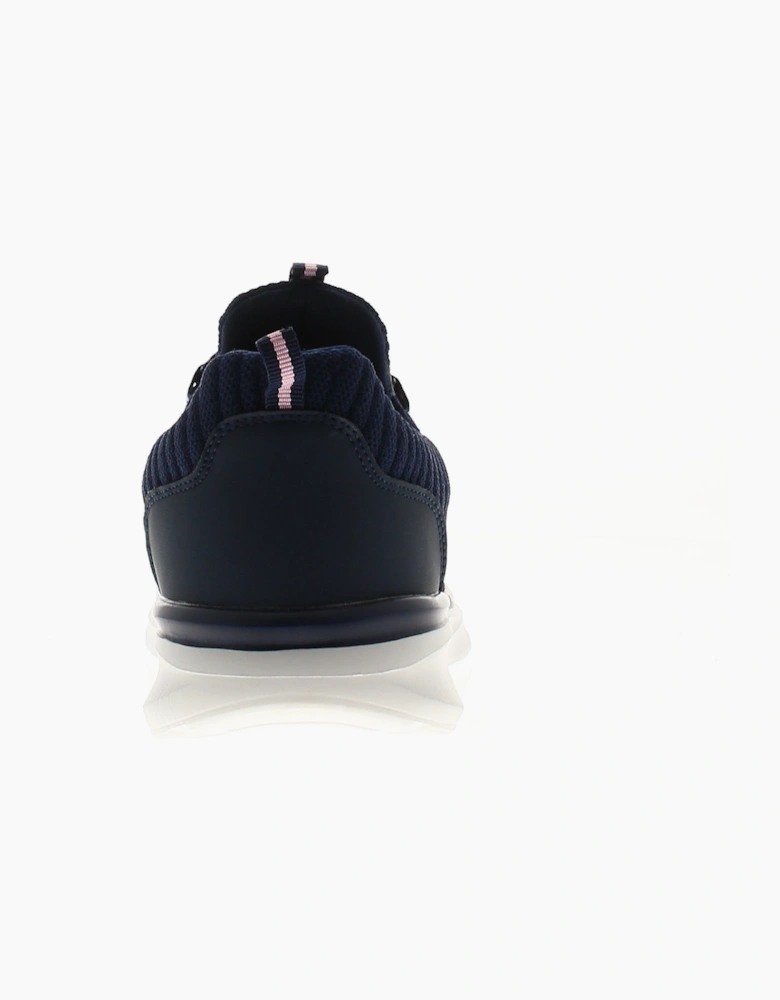 Surge Womens Trainers Memory Foam Viviane Bungee Lace Navy UK Size
