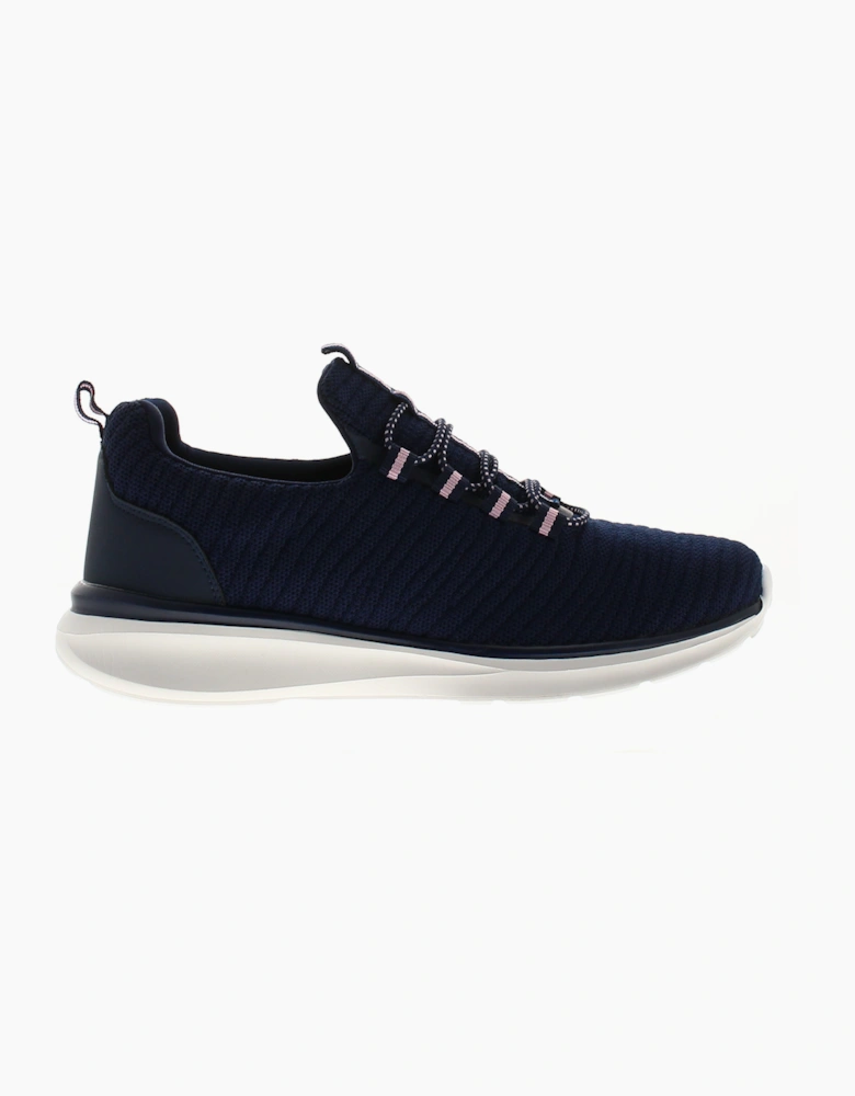 Surge Womens Trainers Memory Foam Viviane Bungee Lace Navy UK Size