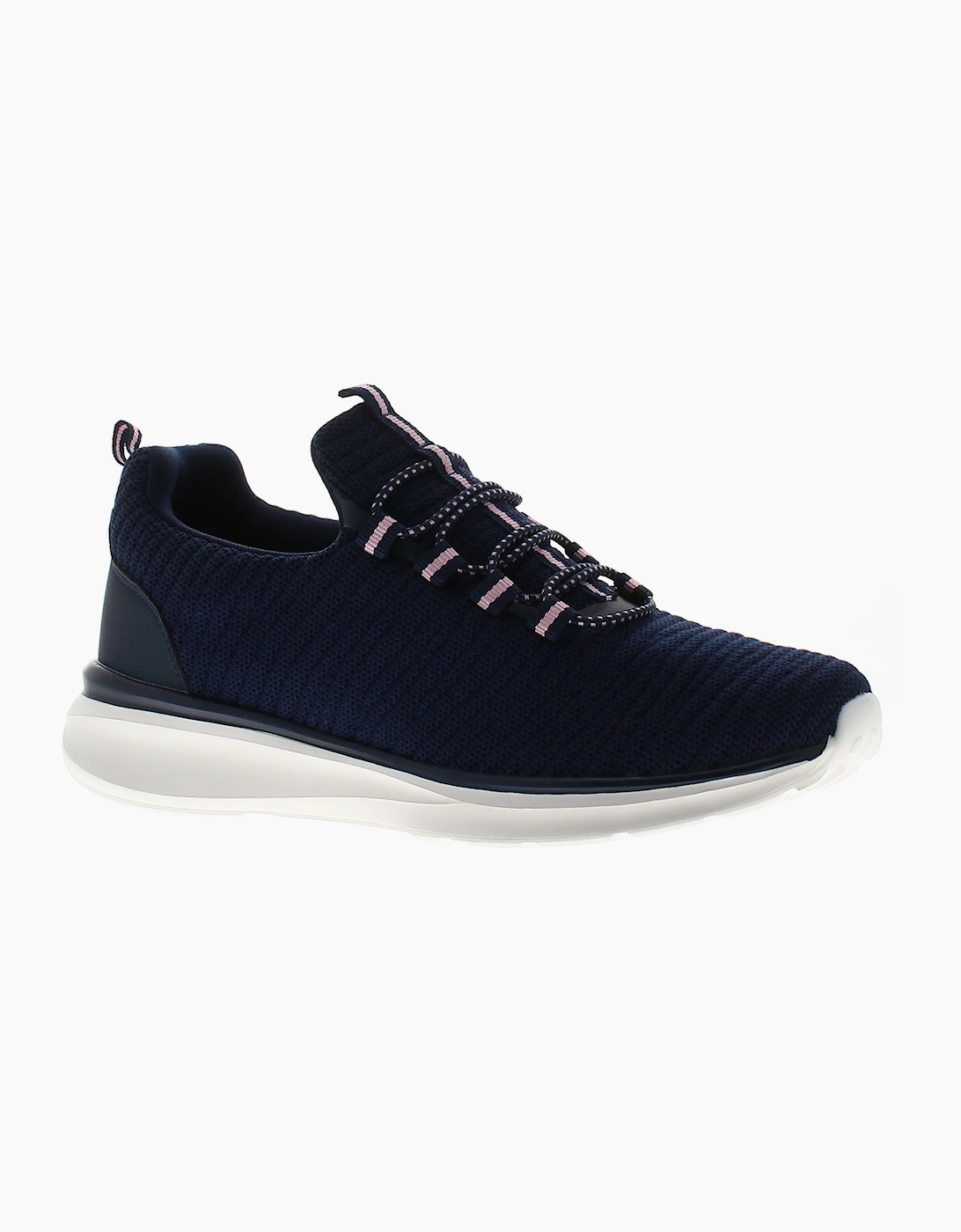 Surge Womens Trainers Memory Foam Viviane Bungee Lace Navy UK Size, 6 of 5