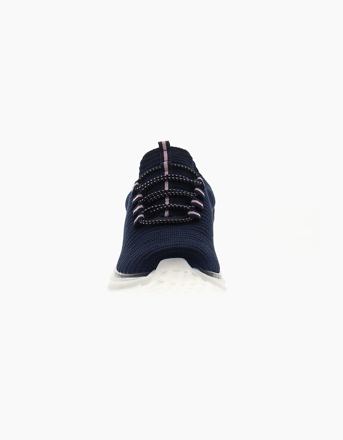 Surge Womens Trainers Memory Foam Viviane Bungee Lace Navy UK Size