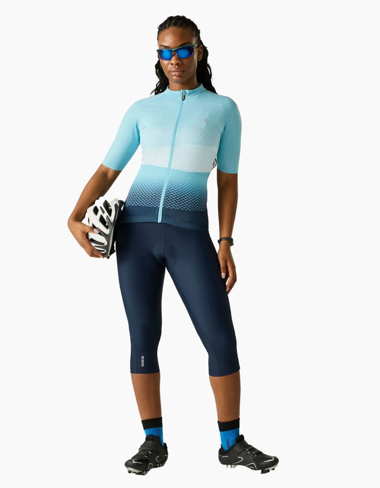 Dare 2B Womens/Ladies Lightning Gradient Print Half-Sleeved Cycling Jersey