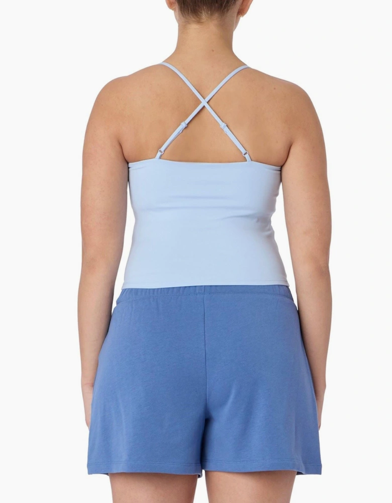Skechers Goflex Slim Strappy Tank Polyester Women's Silver Activewear Tank Tops