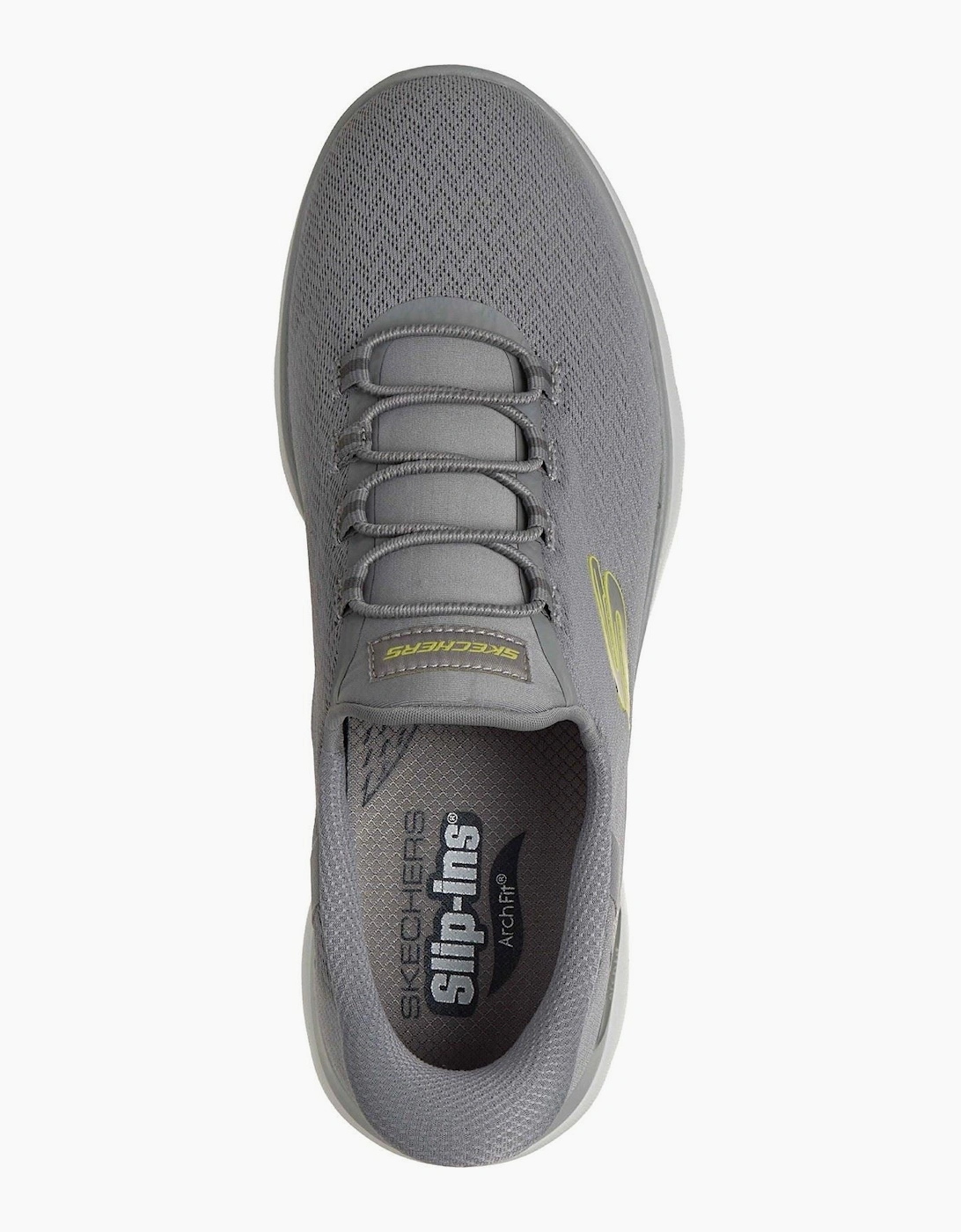 Skechers Arch Fit Summits Kynor Polyester Men's Grey/Lime Trainers