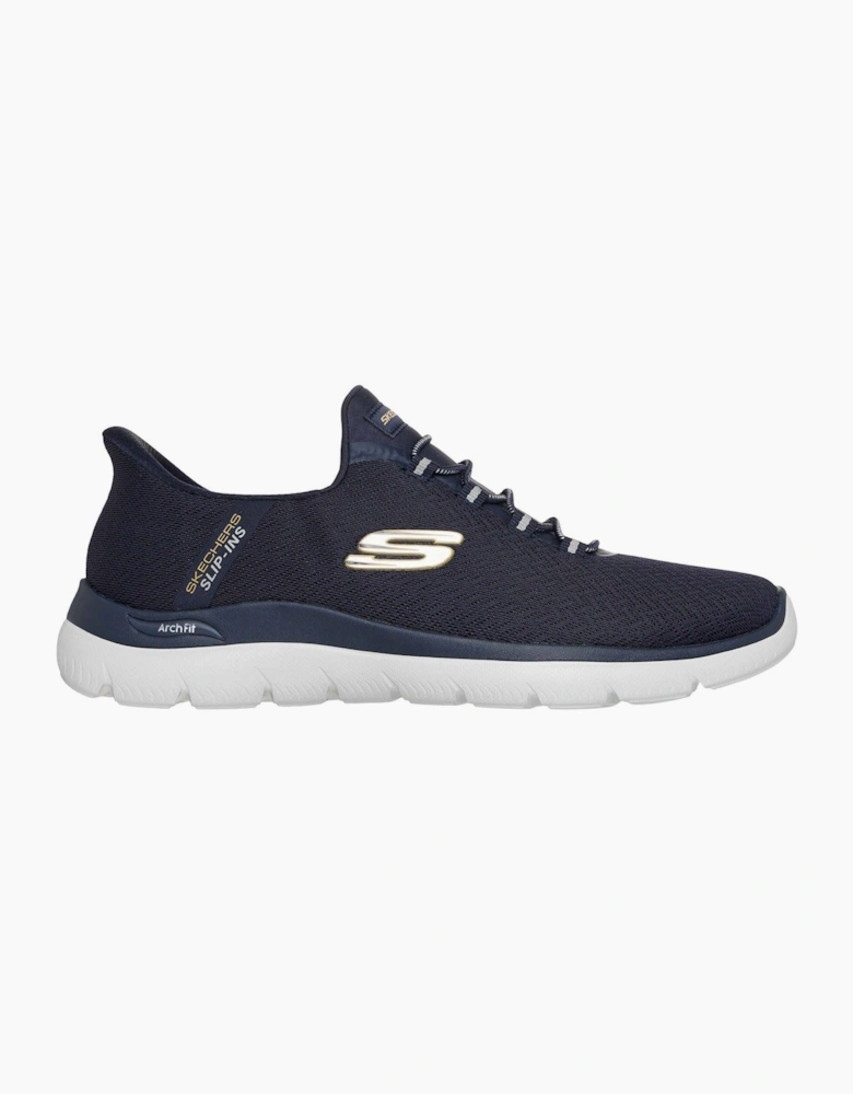Skechers Arch Fit Summits Kynor Polyester Men's Navy/Yellow Trainers