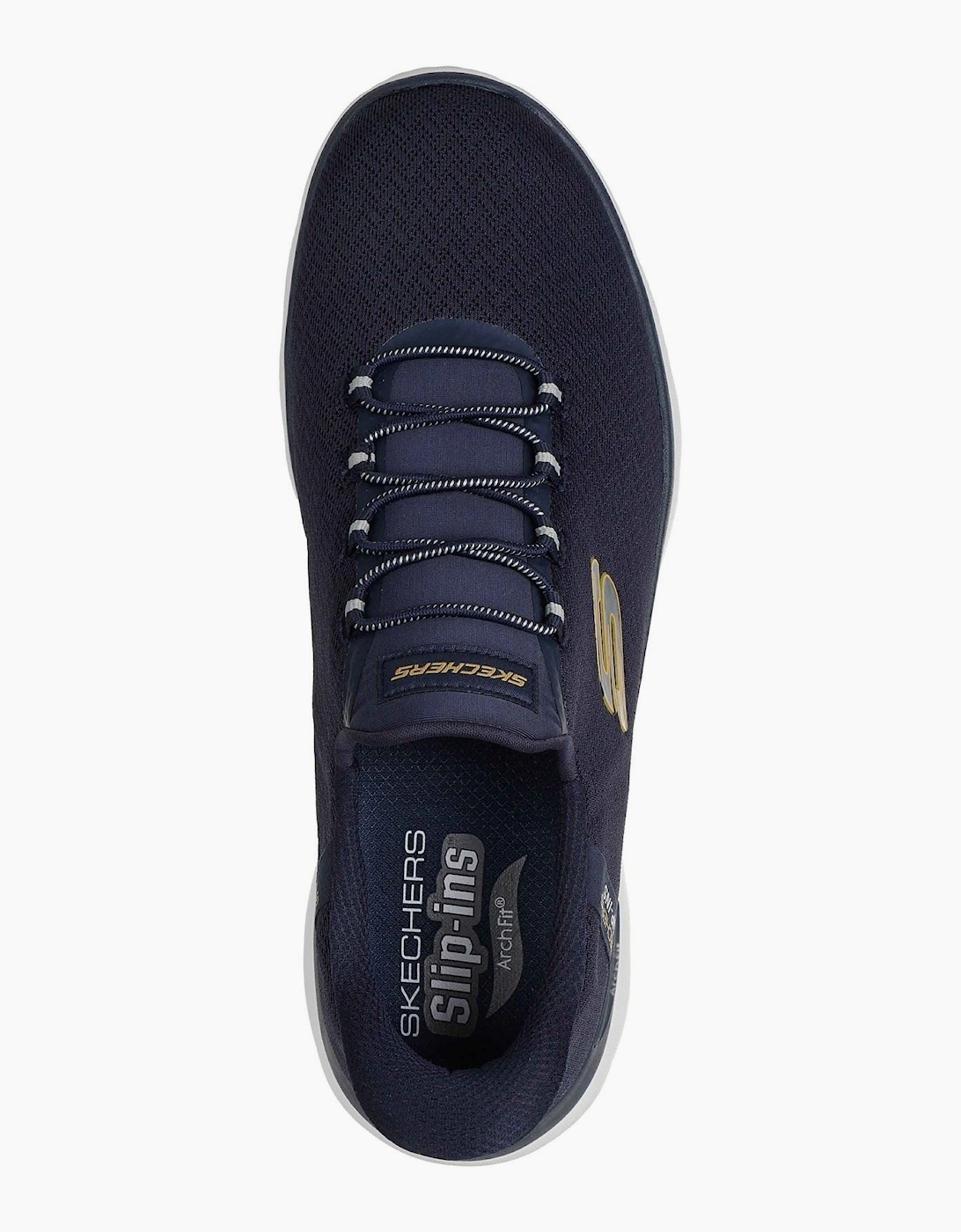 Skechers Arch Fit Summits Kynor Polyester Men's Navy/Yellow Trainers