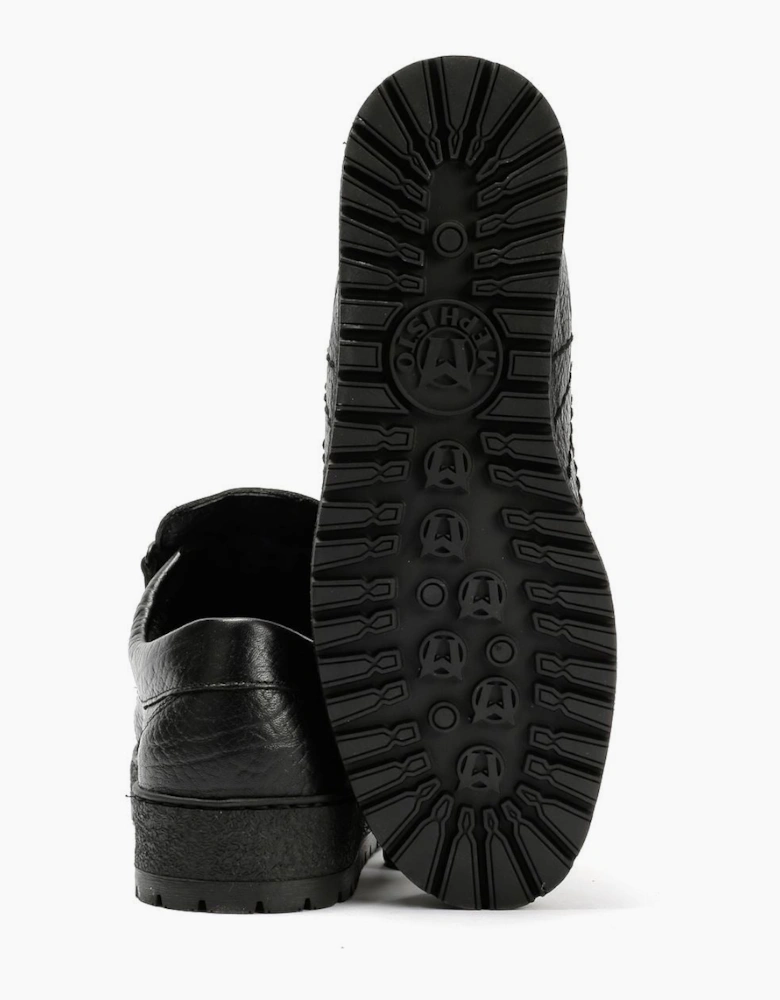 Mephisto Rainbow Mamouth 714 Leather Men's Black Shoes