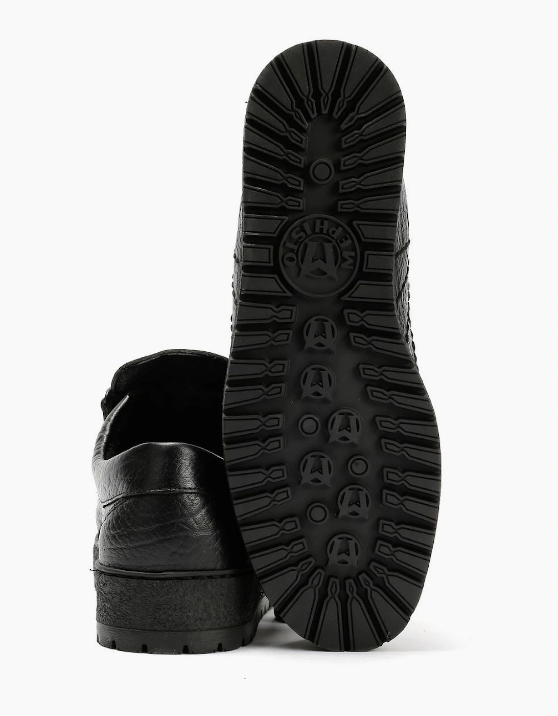 Mephisto Rainbow Mamouth 714 Leather Men's Black Shoes