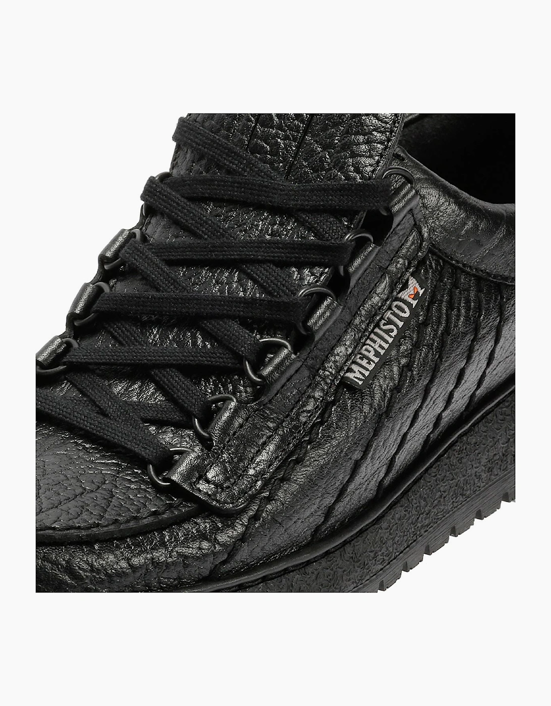 Mephisto Rainbow Mamouth 714 Leather Men's Black Shoes