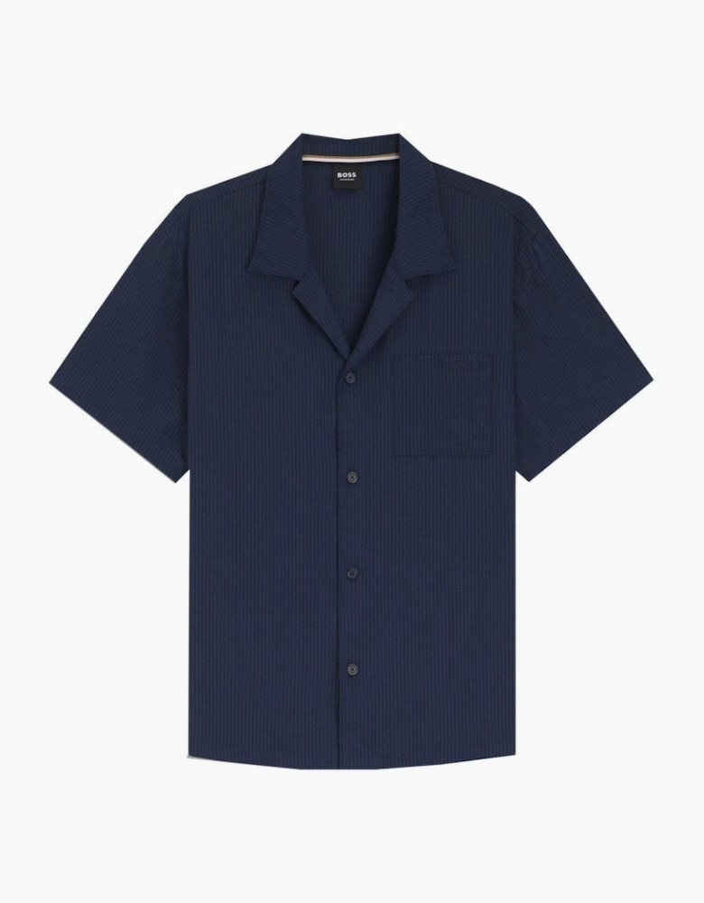 Hugo Boss Men's Relaxed Fit Navy Shirt