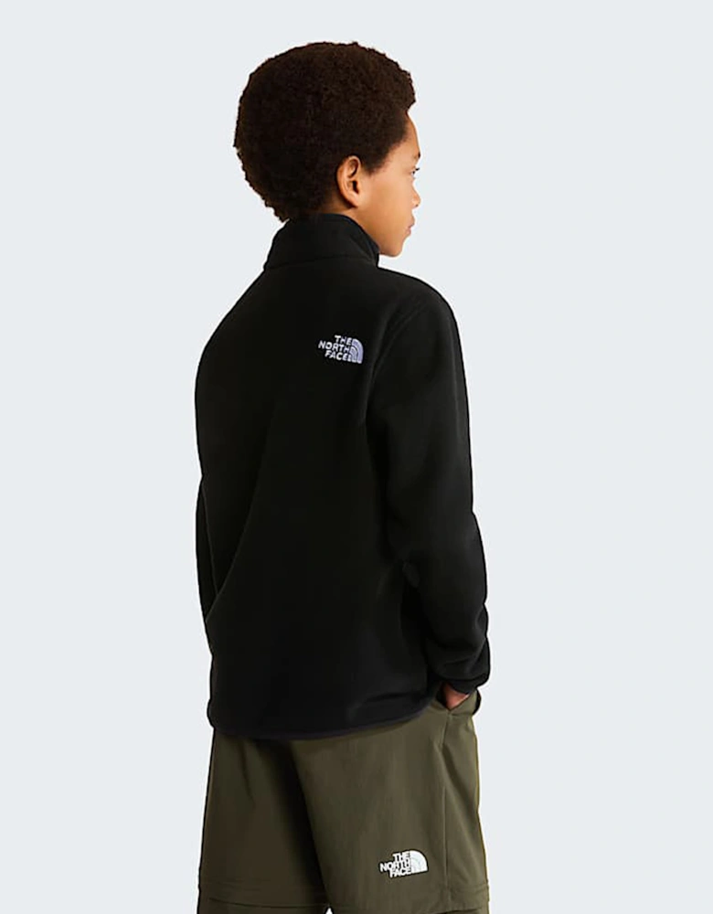 The North Face Kids Glacier 1/4 Zip Pullover in Black