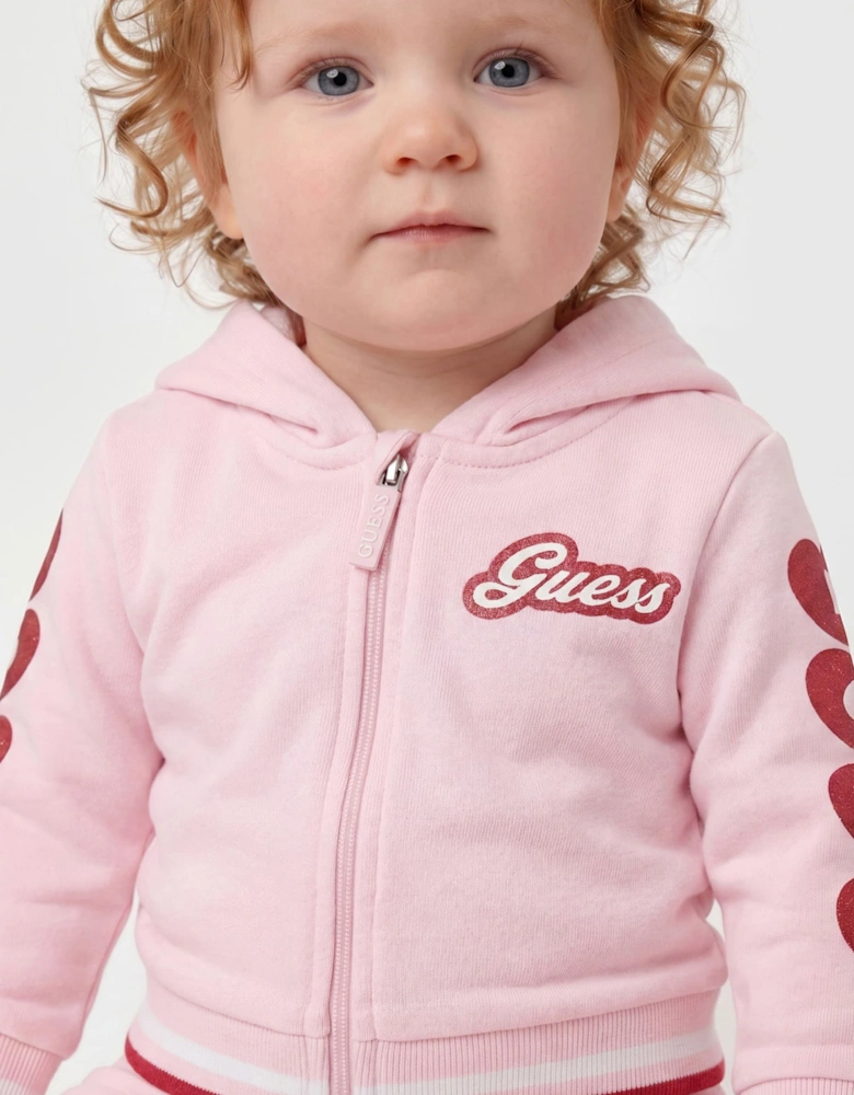 Guess Baby Girls Love Tracksuit in Pink