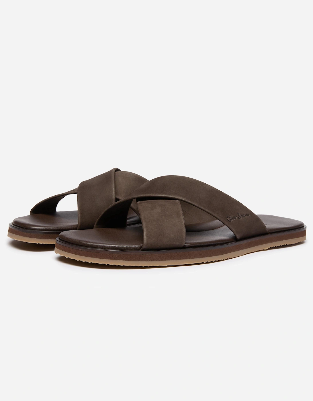Oliver Sweeney Chesil Nubuck Mens Sandals - Brown