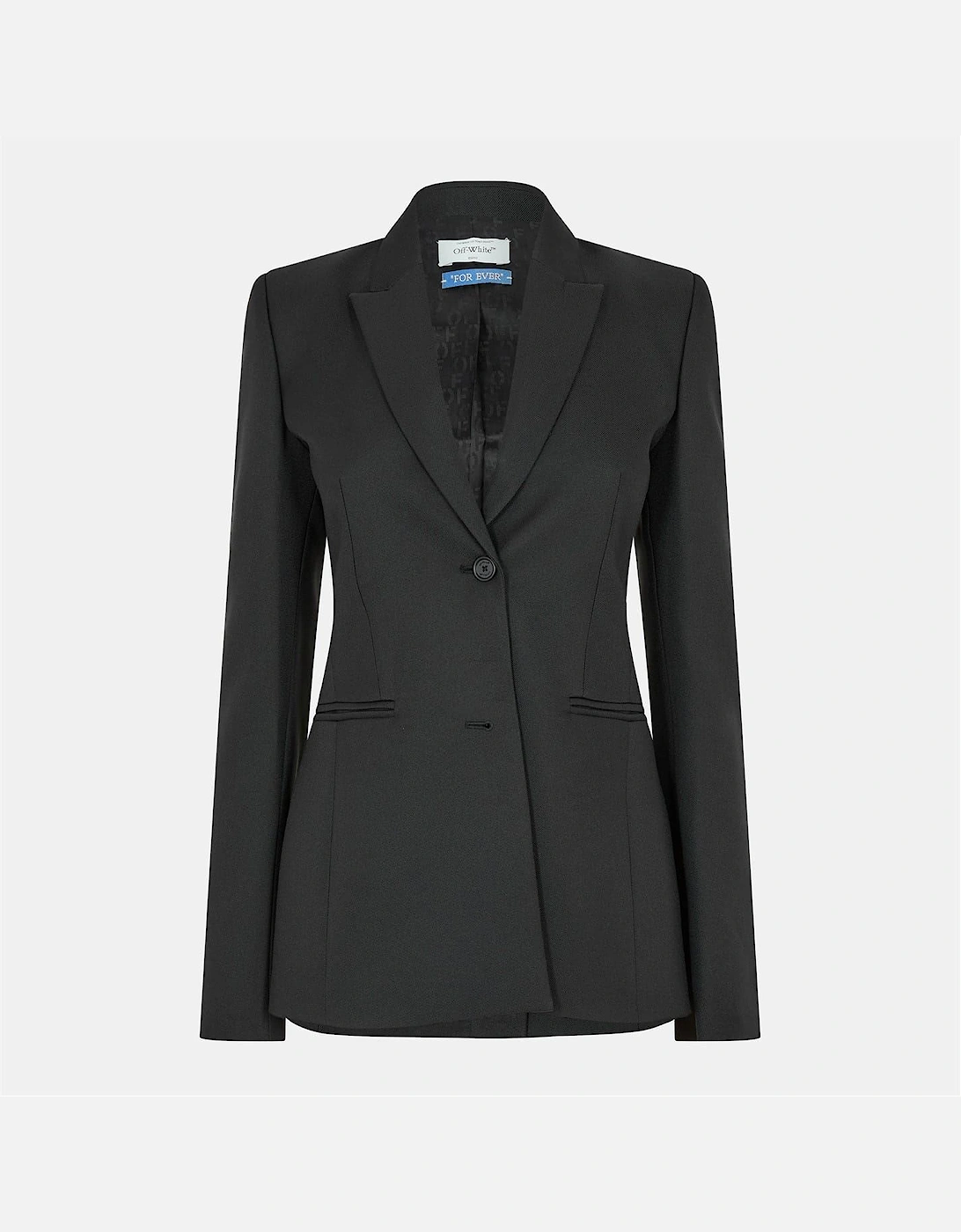 Tech Solid Patterned Lapel Collared Suit Jacket, 2 of 1