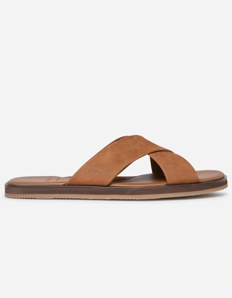 Oliver Sweeney Chesil Nubuck Mens Sandals - Tan