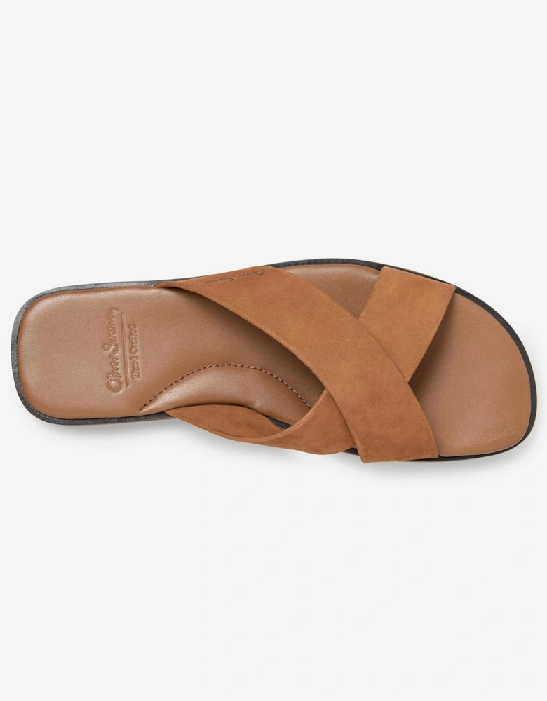 Oliver Sweeney Chesil Nubuck Mens Sandals - Tan