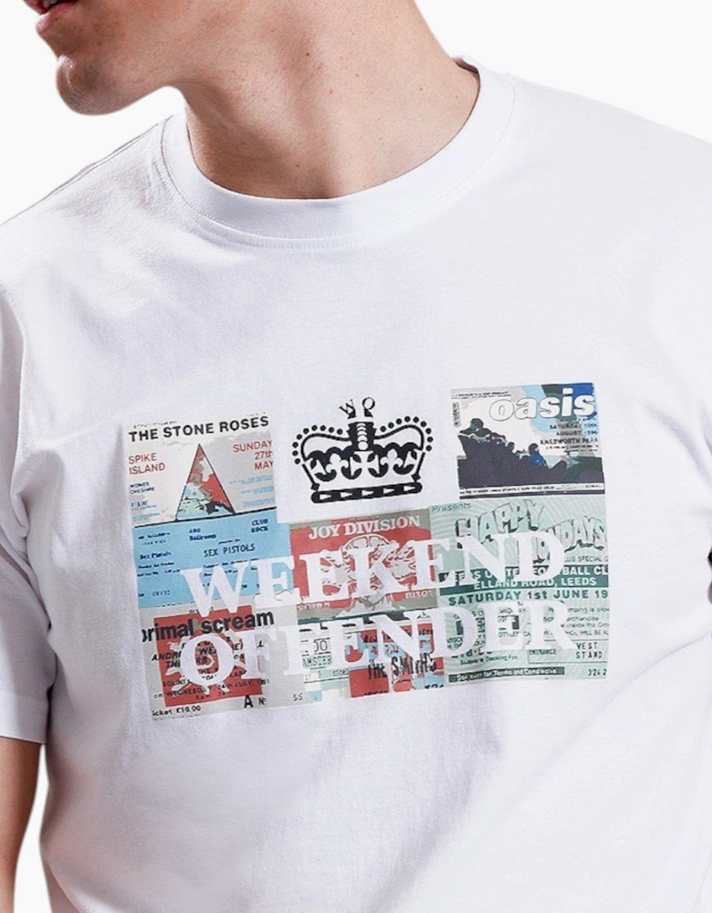 Weekend Offender Tickets Mens T Shirts Crew Neck Tee