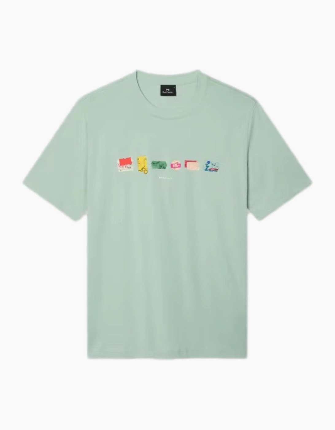 PS Paul Smith Stickers Print T-Shirt 30D Green