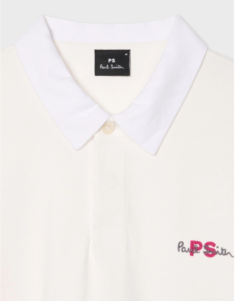 PS Paul Smith Casual Fit Rugby Sweatshirt 02 Off White