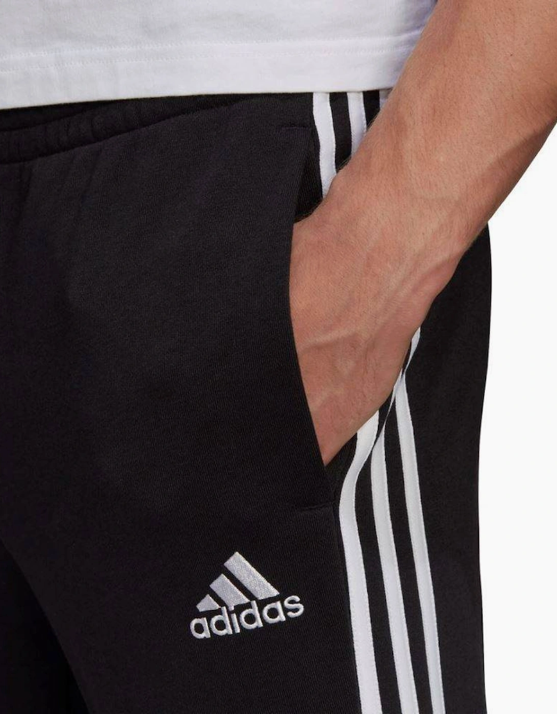 Adidas Essentials Tapered Cuff Joggers Black