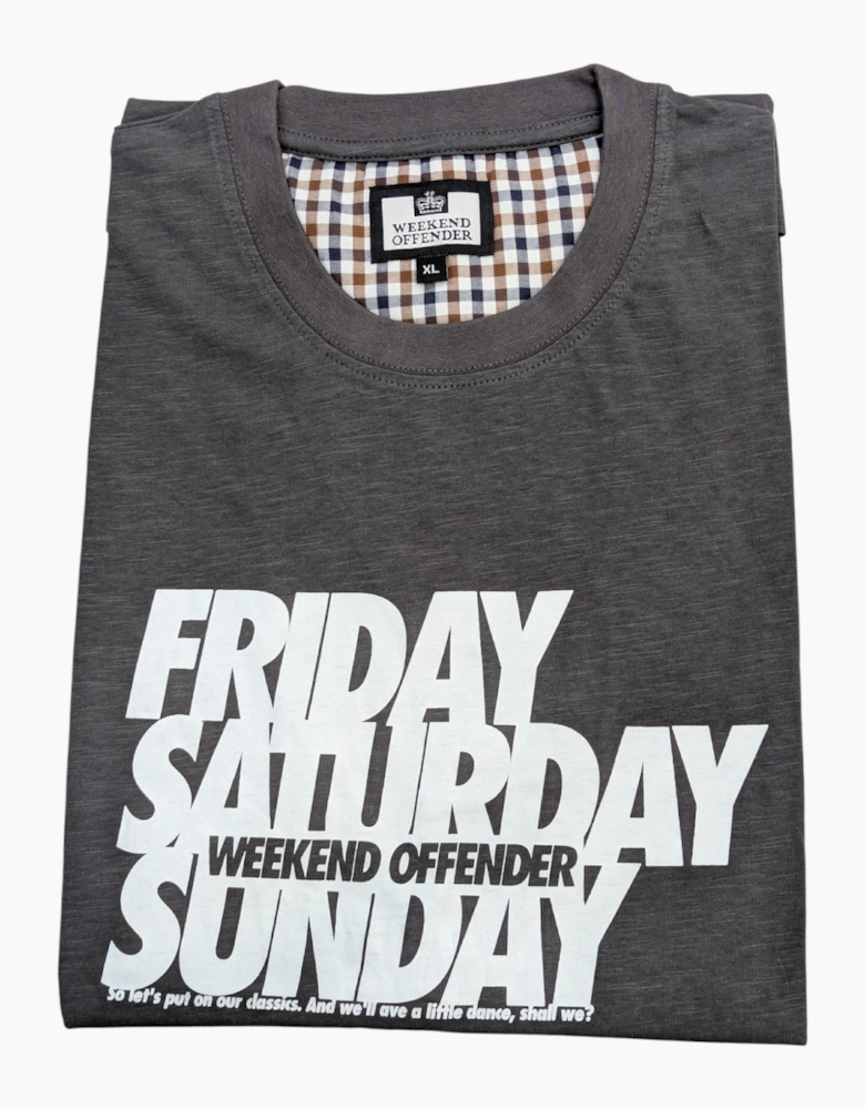 Weekend Offender Mens T Shirt Crew Neck Graphic Tee