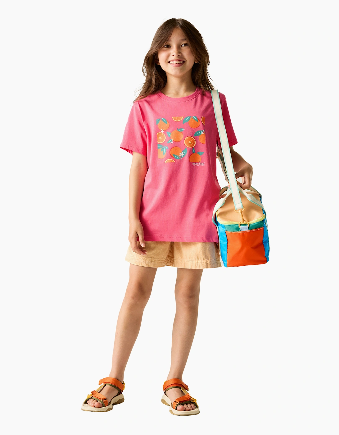 Regatta Childrens/Kids Bosley Orange T-Shirt