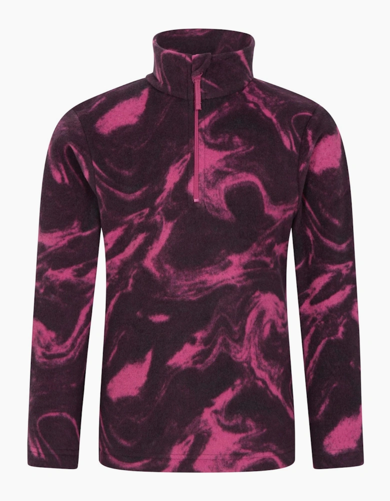 Mountain Warehouse Childrens/Kids Endeavour Abstract Half Zip Fleece Top