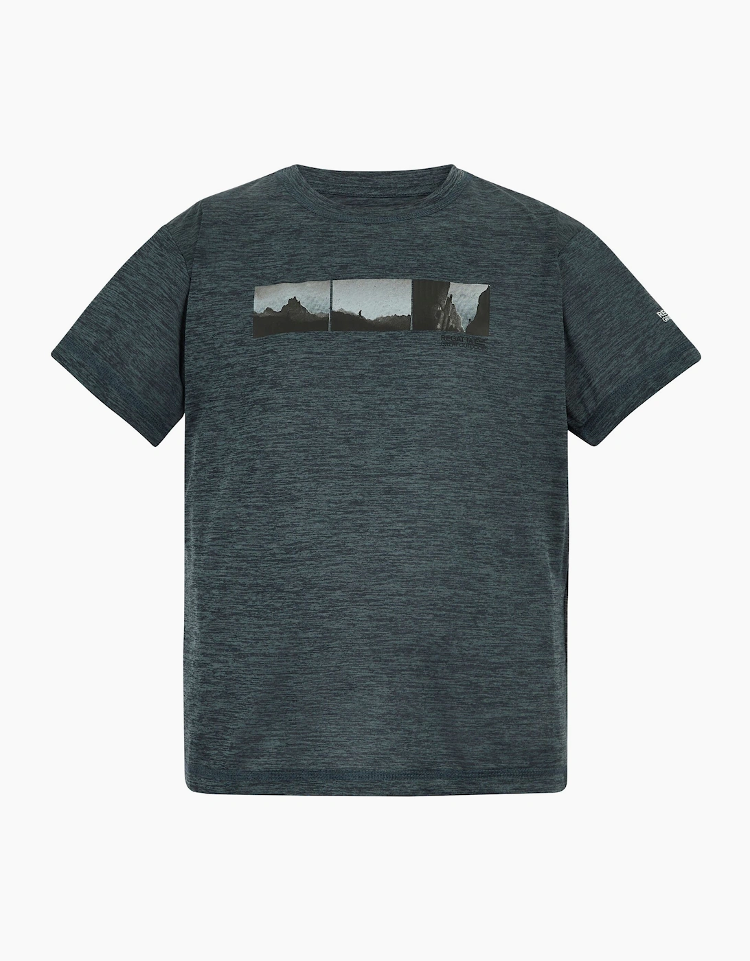 Regatta Unisex Grey Childrens/ Alvarado Back Print T-Shirt - Size 14 Years Kids