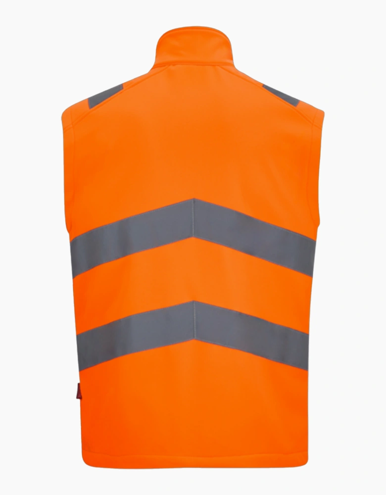 Regatta Mens Pro Contract Ablaze Soft Full Zip Hi-Vis Vest