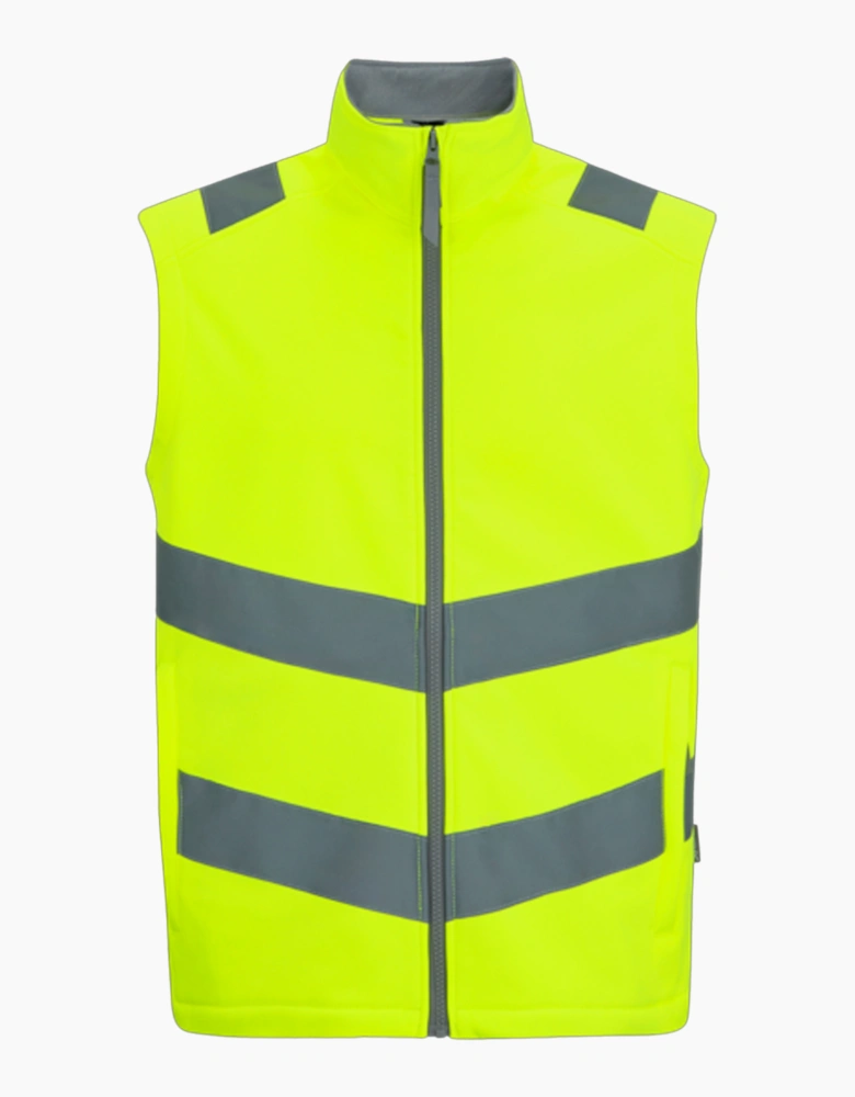 Regatta Mens Pro Contract Ablaze Soft Full Zip Hi-Vis Vest