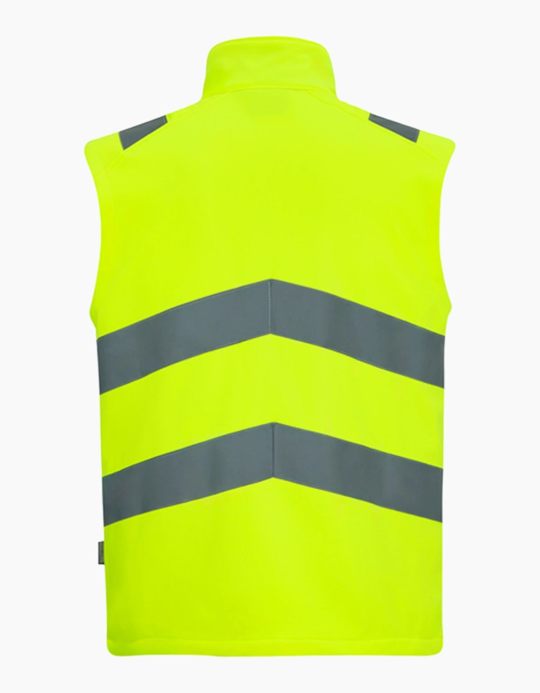 Regatta Mens Pro Contract Ablaze Soft Full Zip Hi-Vis Vest