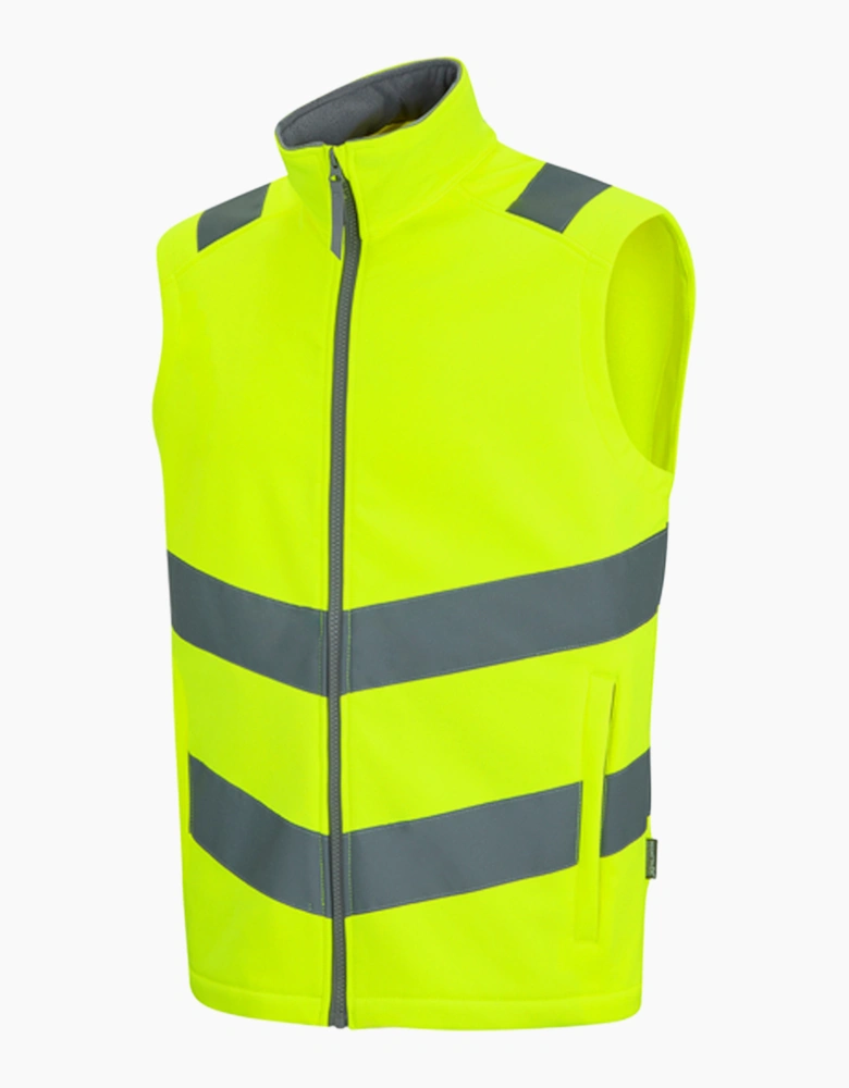 Regatta Mens Pro Contract Ablaze Soft Full Zip Hi-Vis Vest