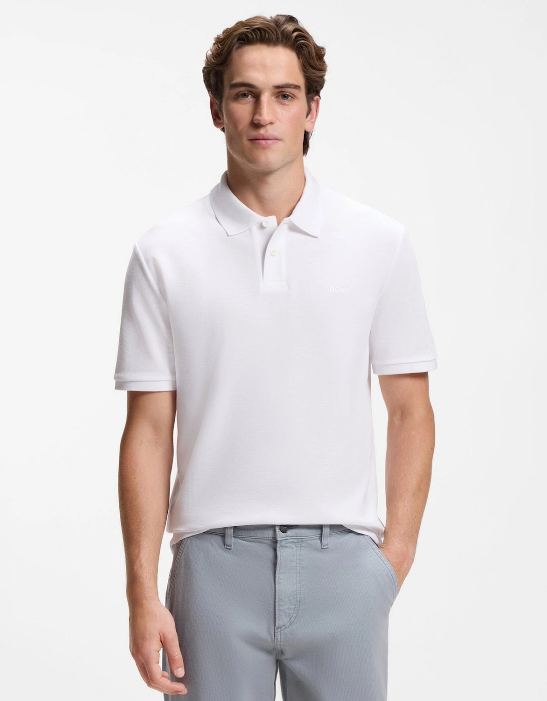 Boss Phoenix Micro Honeycomb Piqué Polo