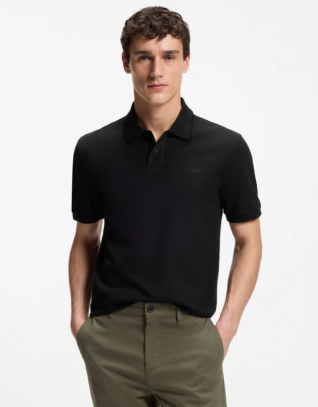 Boss Phoenix Micro Honeycomb Piqué Polo