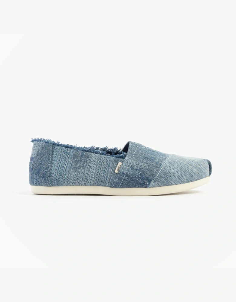 ALPARGATA CLASSIC Womens Canvas Denim Blue