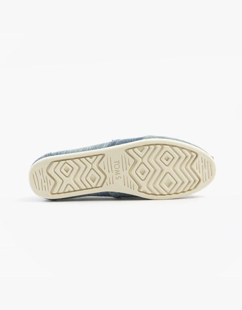 ALPARGATA CLASSIC Womens Canvas Denim Blue