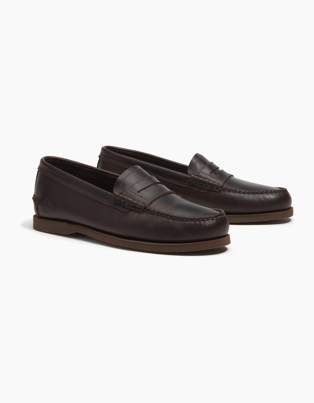 Men's Timberland Mens Full Grain Leather Classic Loafer - Dark Brown - Size: 8/E