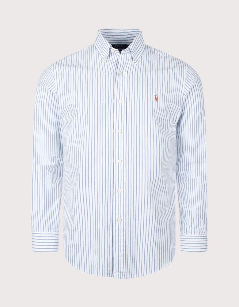 Custom Fit Seersucker Oxford Shirt
