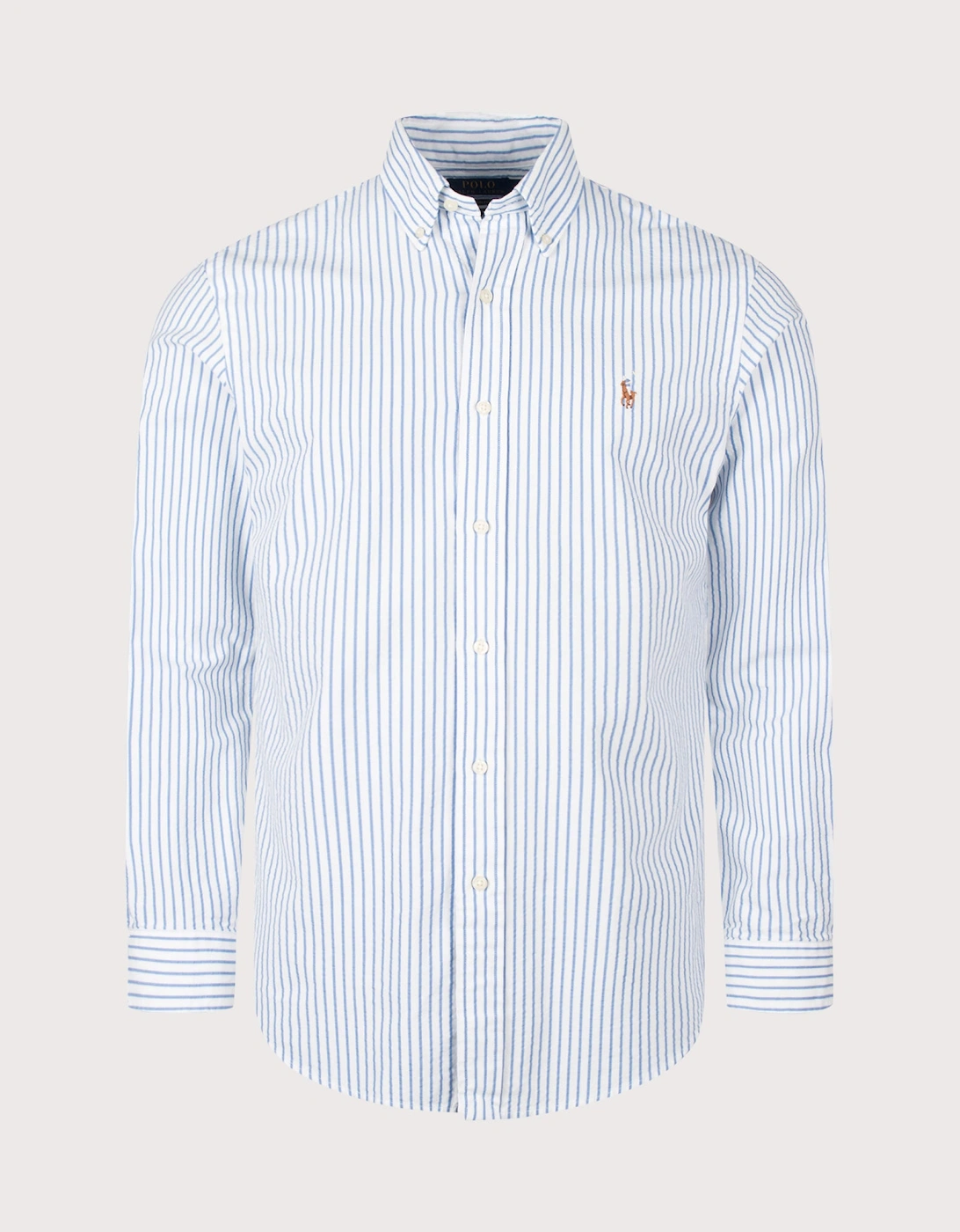 Custom Fit Seersucker Oxford Shirt, 4 of 3
