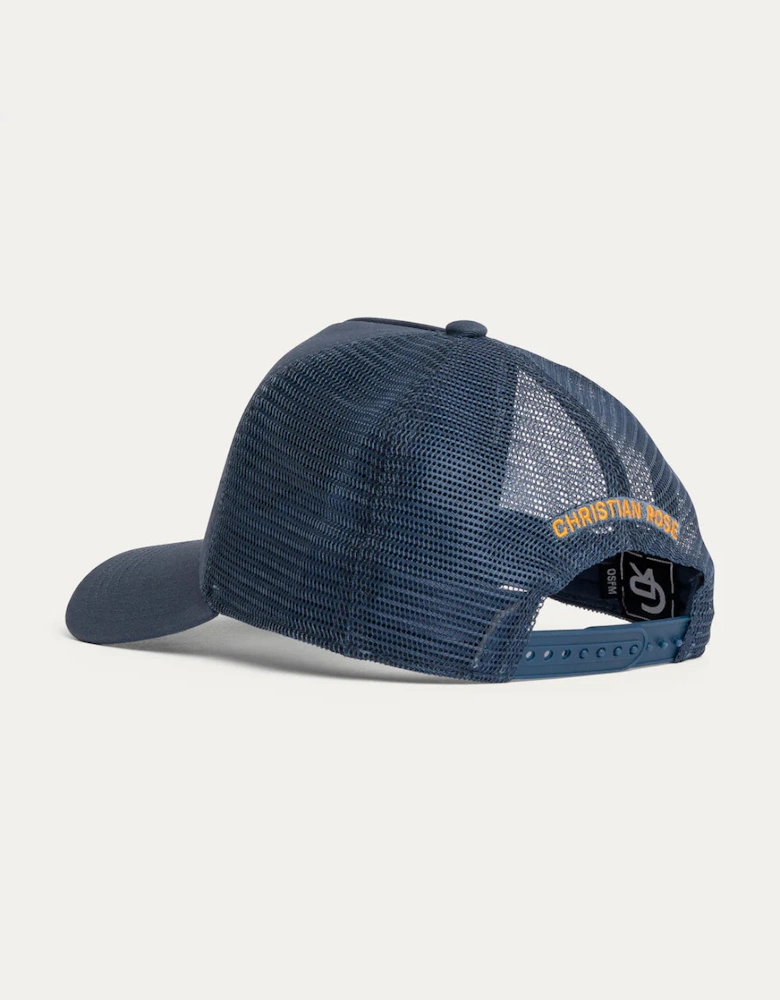 Christian Rose Beyond Ordinary Trucker Cap - Navy/Cream/Orange