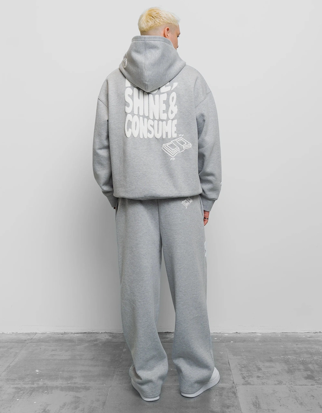 Fresh Flavours Rise Shine Consume Jogger - Light Grey Marl