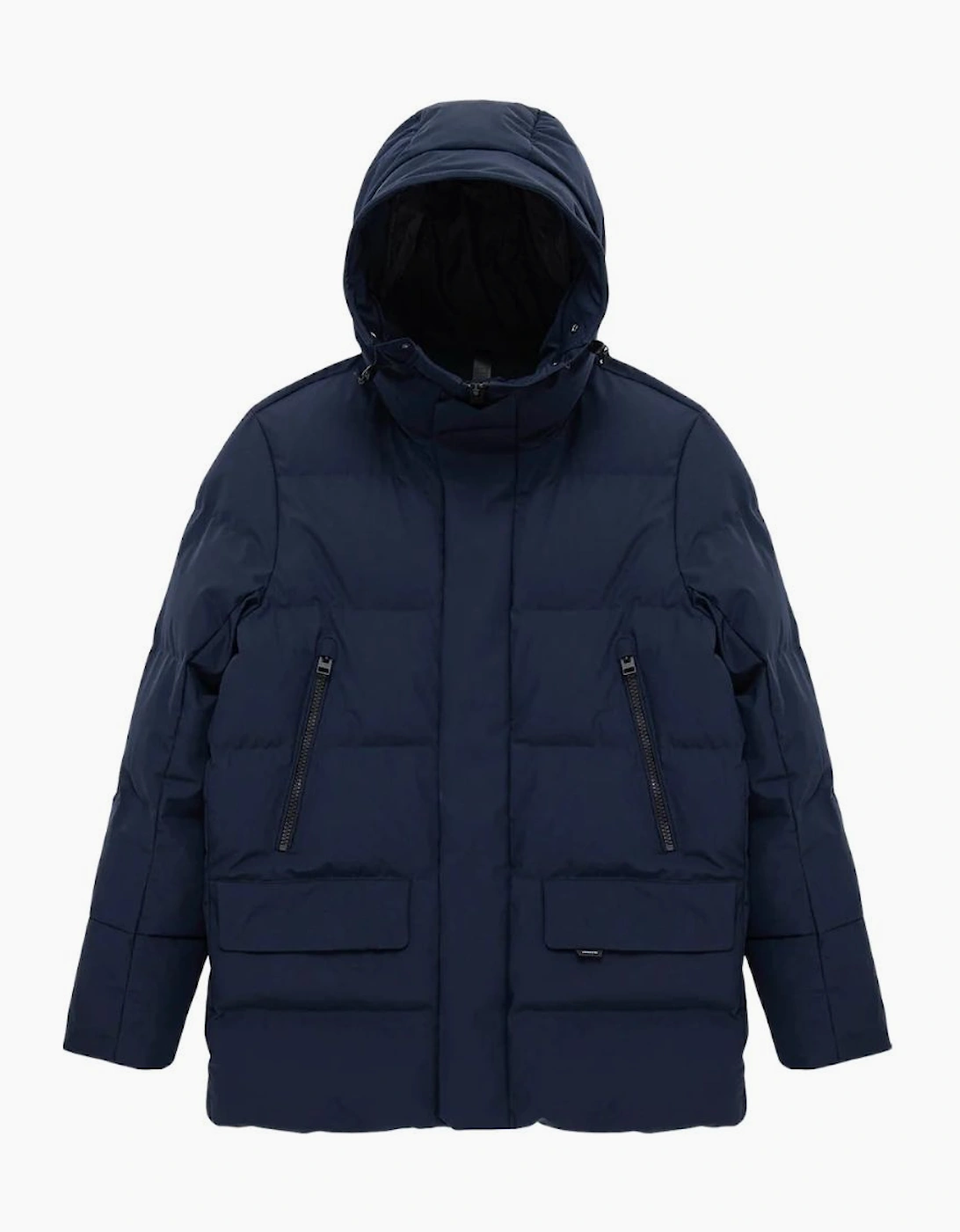 Krakatau Navy Cassini Quilted Parka Jacket, 4 of 3