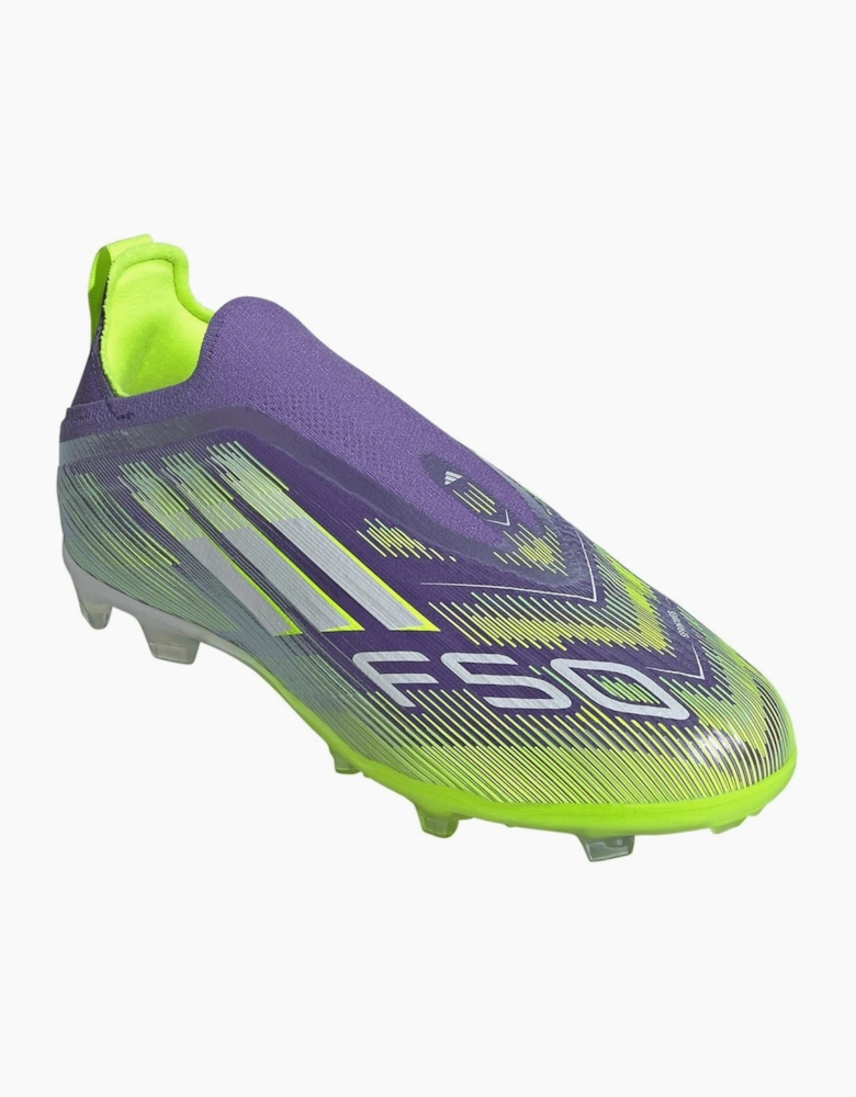 F50 Laceless Childrens Firm Ground Football Boots