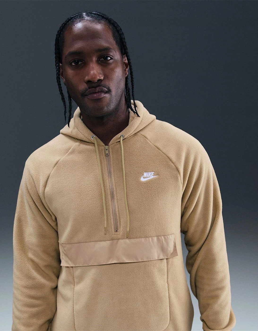 Hooded Neck Raglan Sleeve Sweatshirt