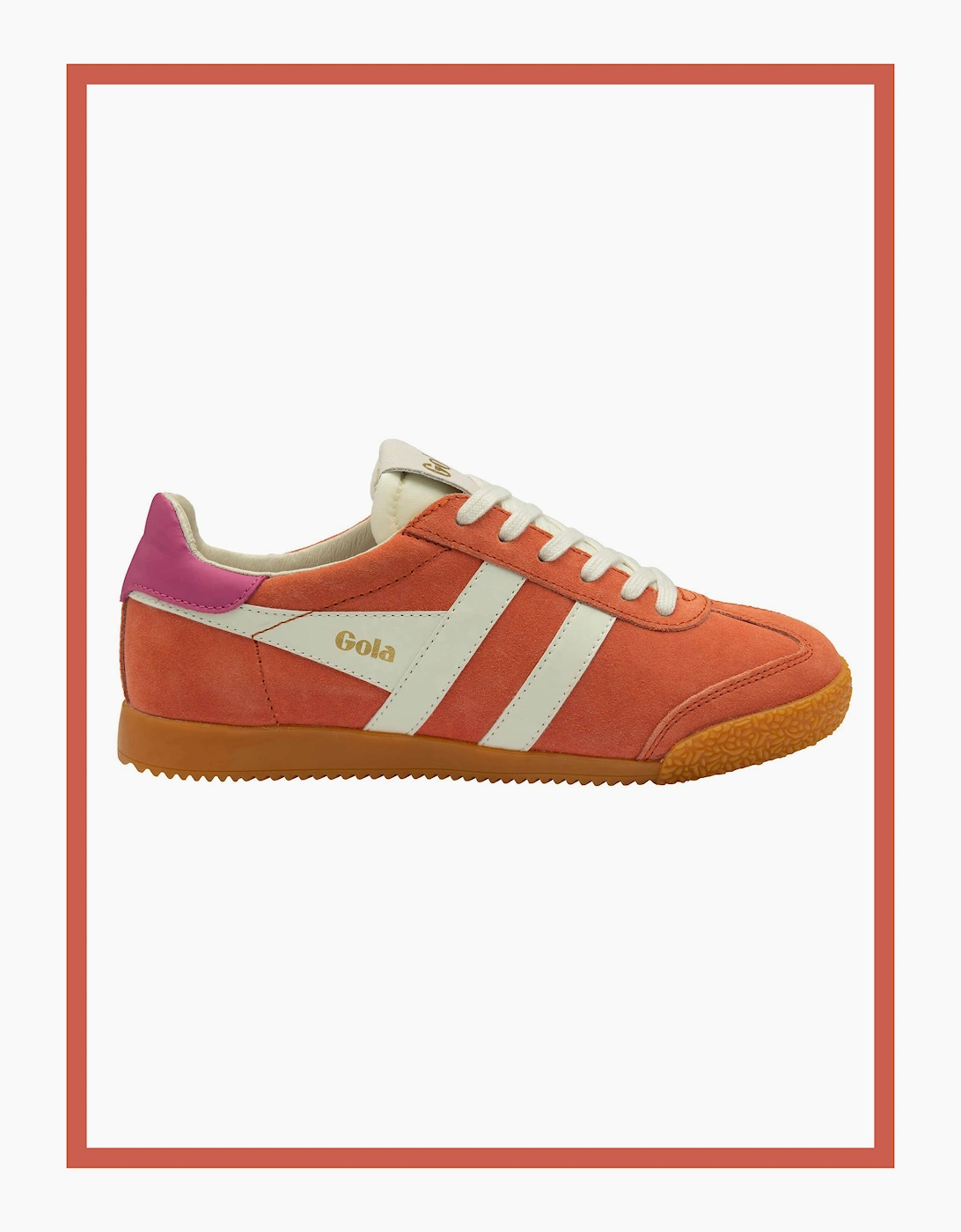 Gola Womens Elan Hot Coral/Off White/Fuchsia