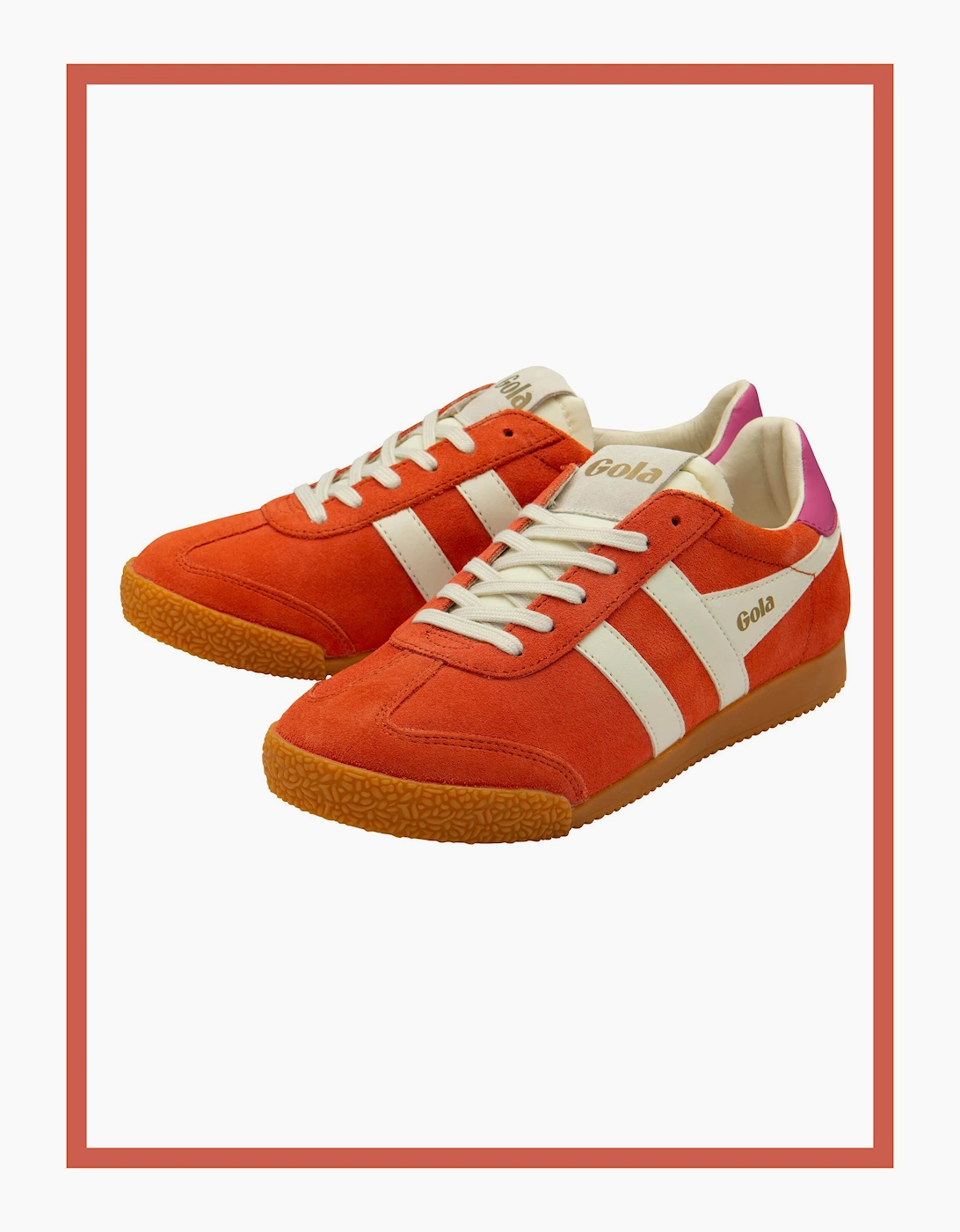 Gola Womens Elan Hot Coral/Off White/Fuchsia