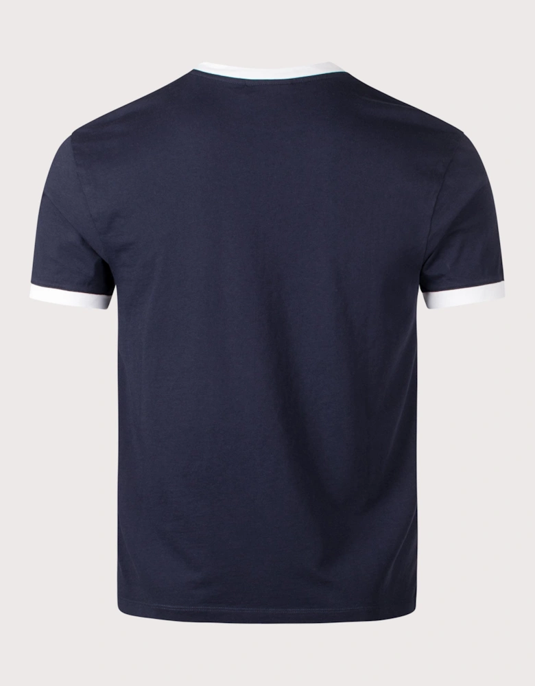 Contrasted Slogan T-shirt
