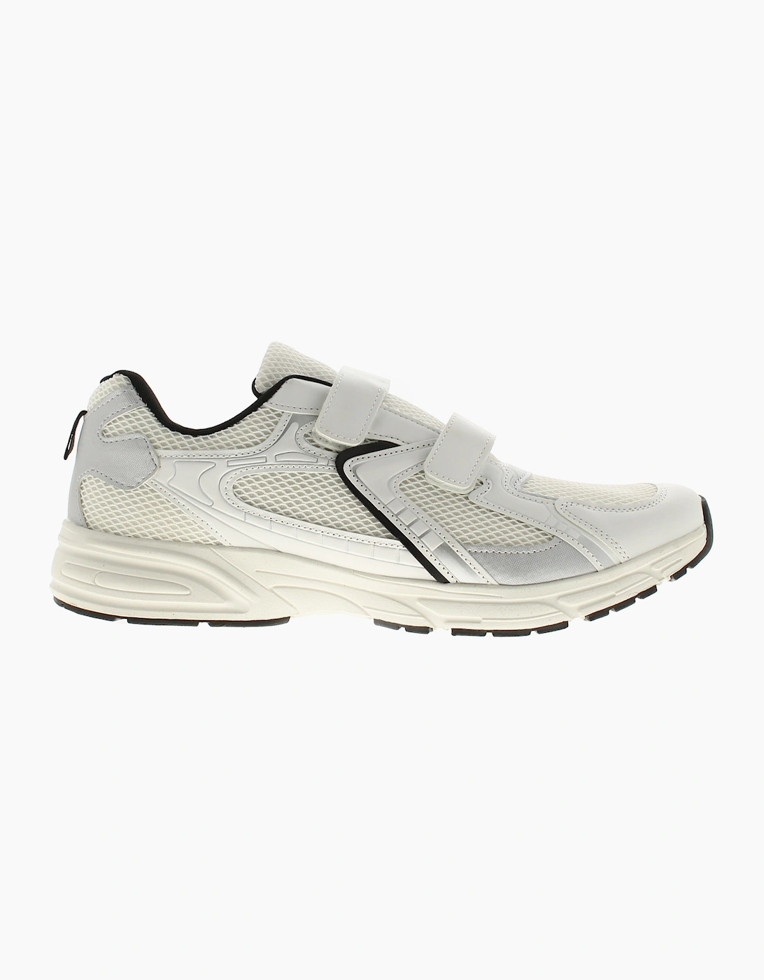 Surge Mens Lightweight  Trainers Chance Touch Fastening white UK Size