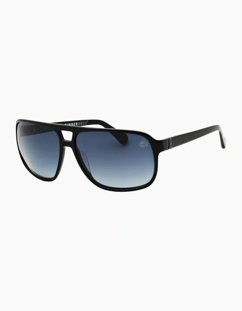 Timberland Shiny Black Polarized Sunglasses
