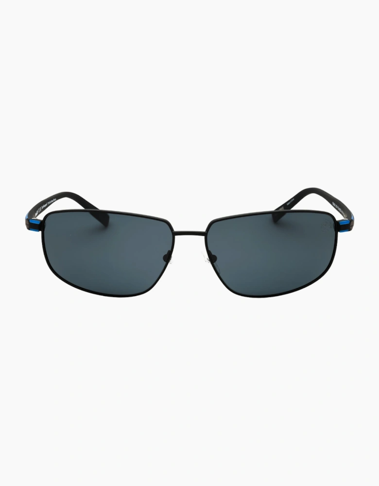 Timberland Matte Black Polarized Sunglasses